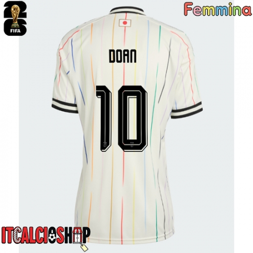 Giappone Ritsu Doan #10 Seconda Maglia Femmina Mondiali 2026 Manica Corta